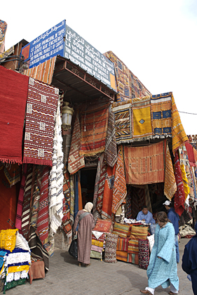 [Marrakech carpet shop]