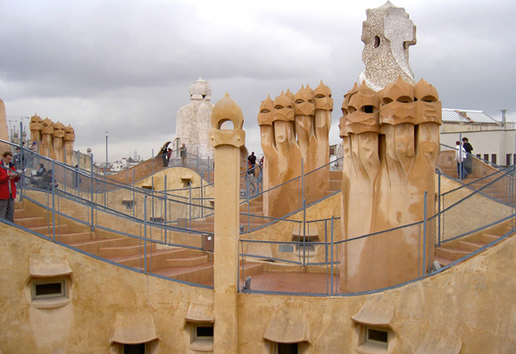 [La Pedrera rooftop]