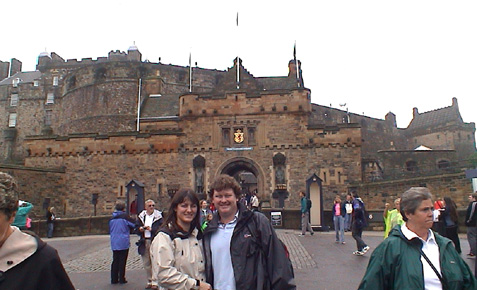 [Mike and Shirley at Edinburgh castle]