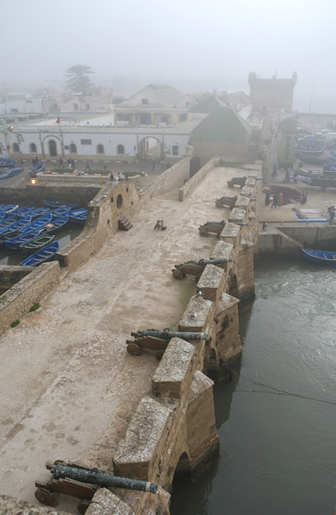 [Essaouira port ramparts]