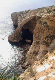 [Blue Grotto arch]