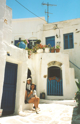 [Mike and I on island of Paros]